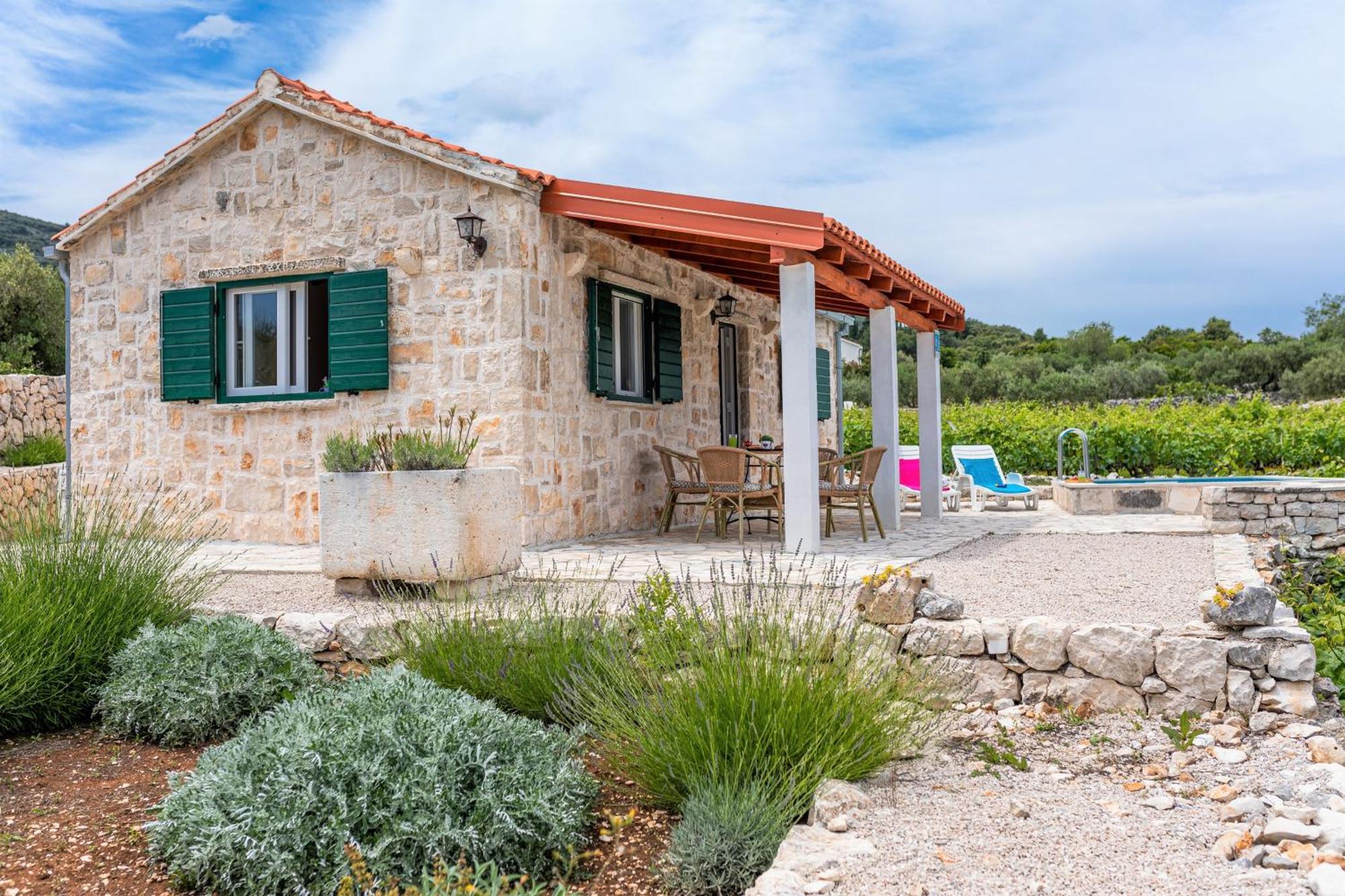 Vineyard House & Olive Grove House Villa Račišće Exteriör bild