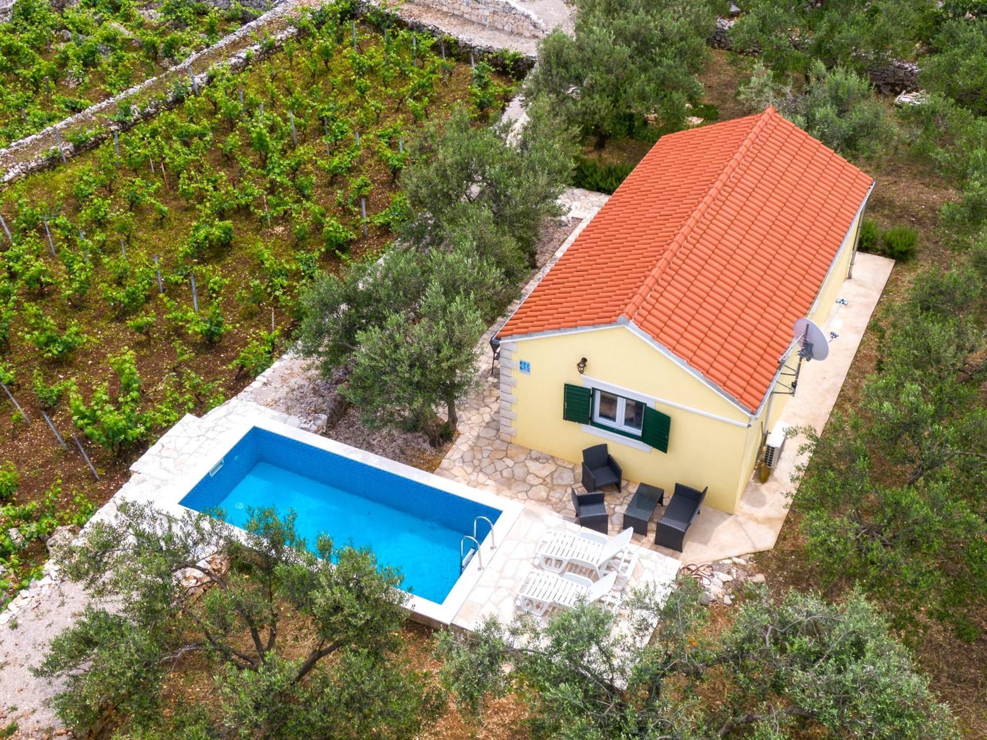 Vineyard House & Olive Grove House Villa Račišće Exteriör bild