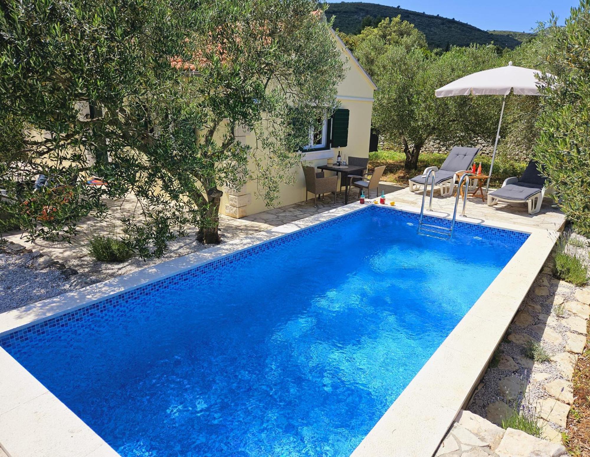 Vineyard House & Olive Grove House Villa Račišće Exteriör bild